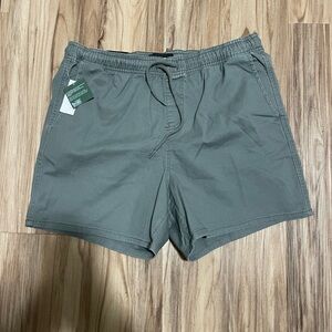 olive green twill shorts by RSQ